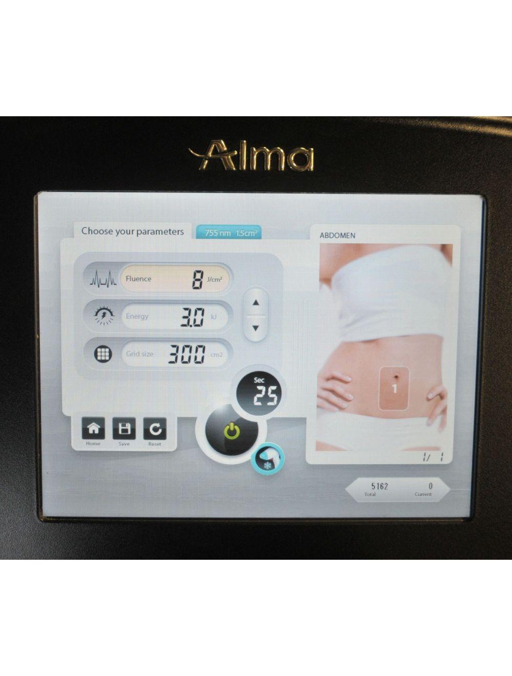 2018 Alma Soprano ICE Platinum Diode Laser ALEX Handpiece 755 nm LOW SHOTS! 5162 image 8