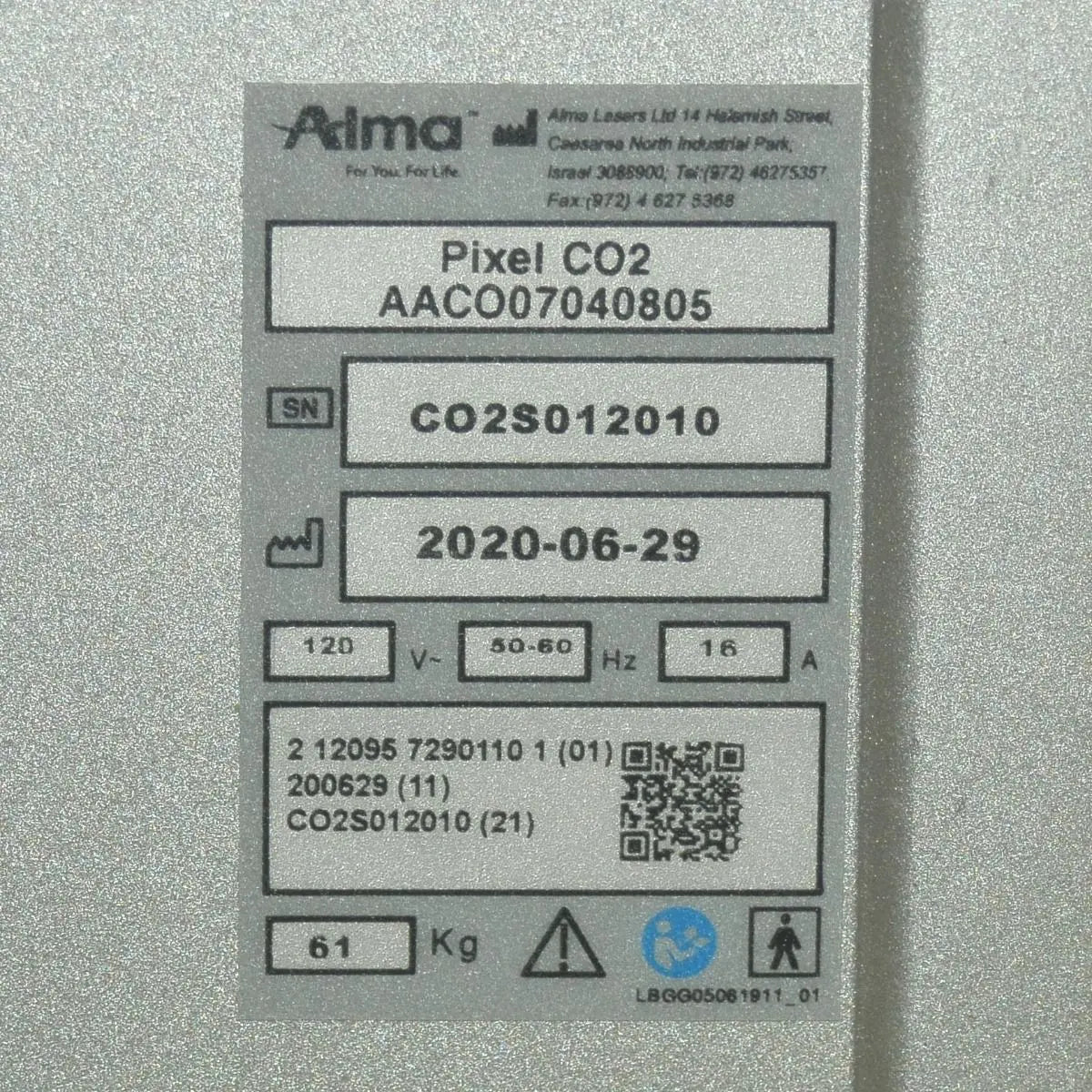 2020 Alma Pixel CO2 Laser FemiLift Vaginal Fractional Skin Resurfacing Wrinkles Alma