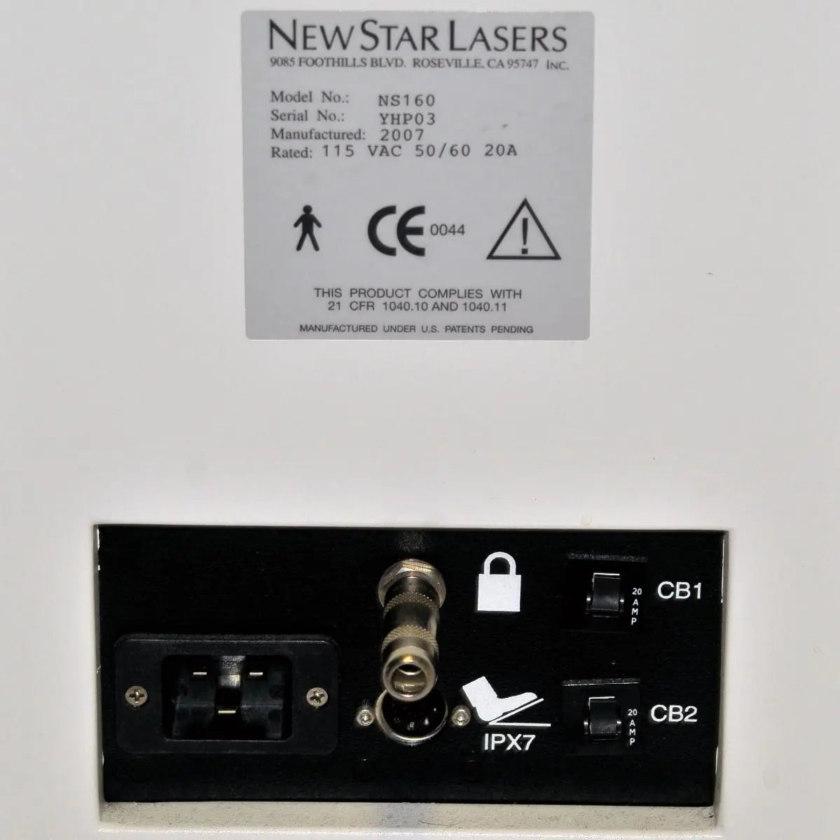 2007 New Star NS160 CoolLipo Laser Nd YAG 1320 nm Dermatology Ablation NewStar