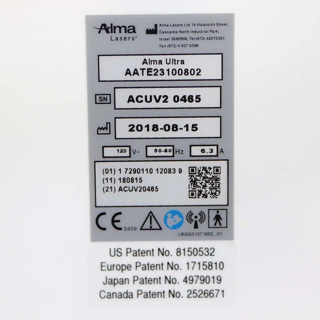 2018 Alma vShape ULTRA V RF Skin Tighten Cellulite Ultra Speed Laser System