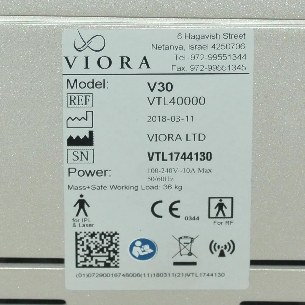 2018 Viora V30 RadioFrequency Skin Tightening Stretch Marks Resurfacing Ablation