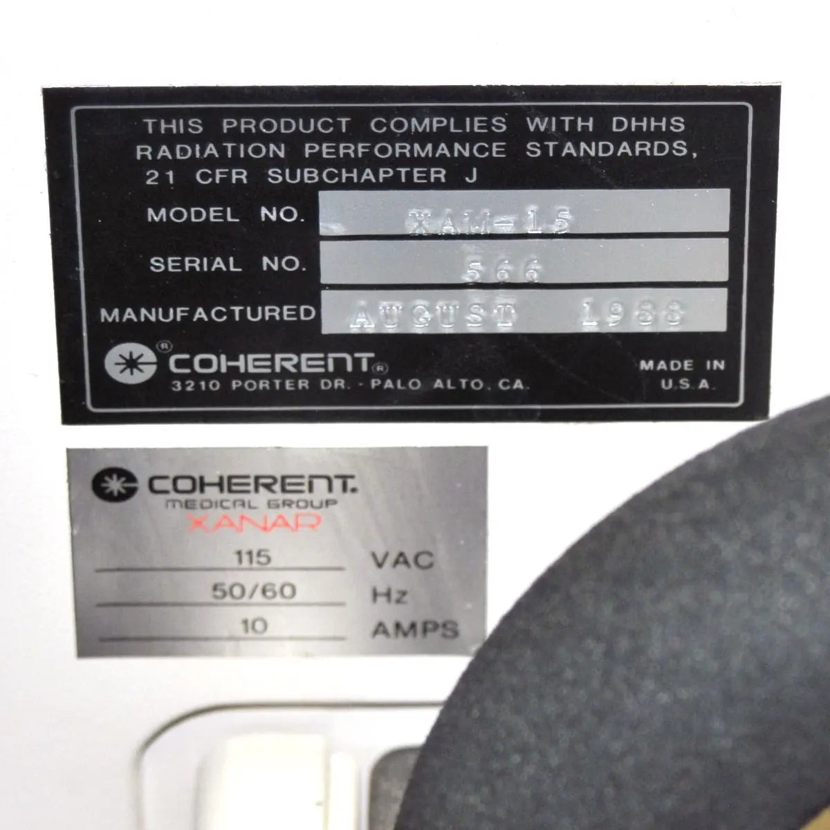 Coherent Medical XANAR Ambulase CO2 Surgical Laser HeNe Helium Neon XAM-15/20