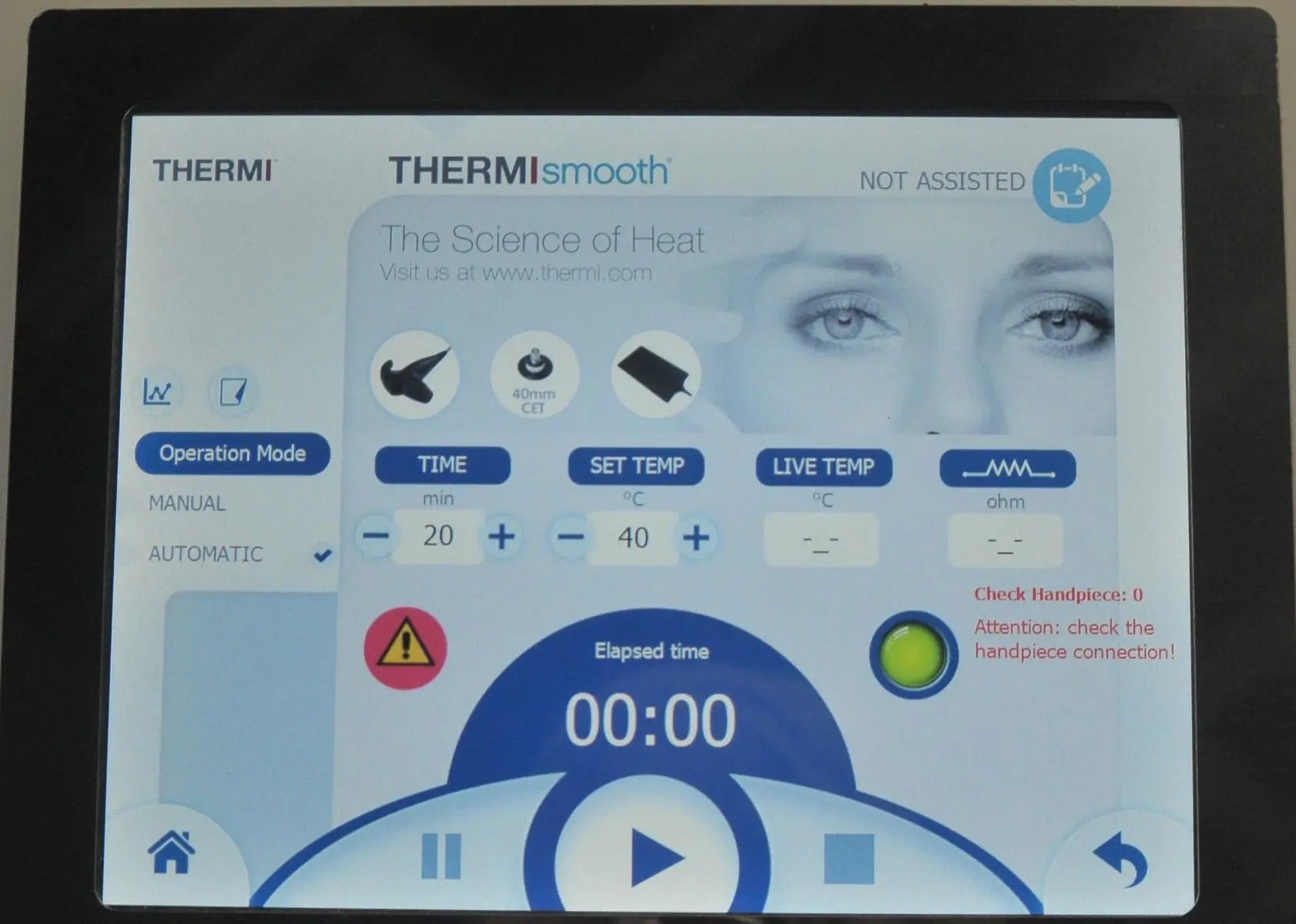 2017 ThermiAesthetics Thermi250 RF Cellulite Reduction Skin Tightening Face Body