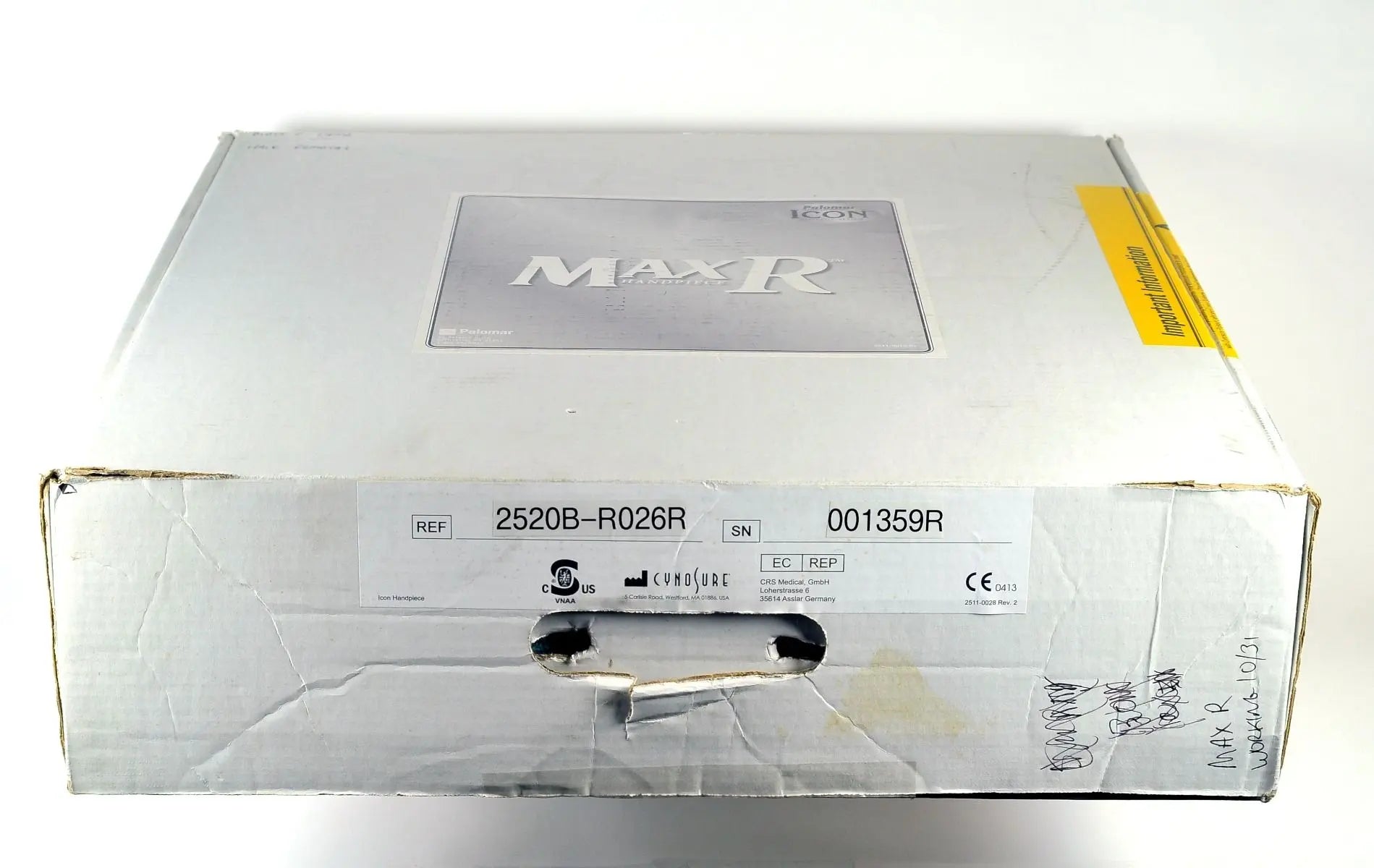 2015 Palomar ICON Laser MaxR Handpiece Permanent Hair Removal Max R Spot HP