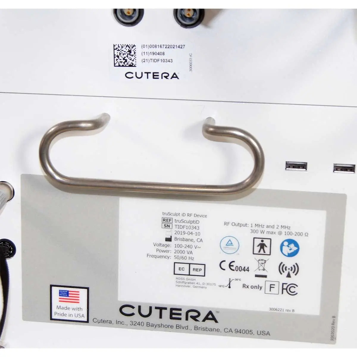 2019 Cutera truSculpt iD RadioFrequency RF Body Sculpting Fat Reduction System