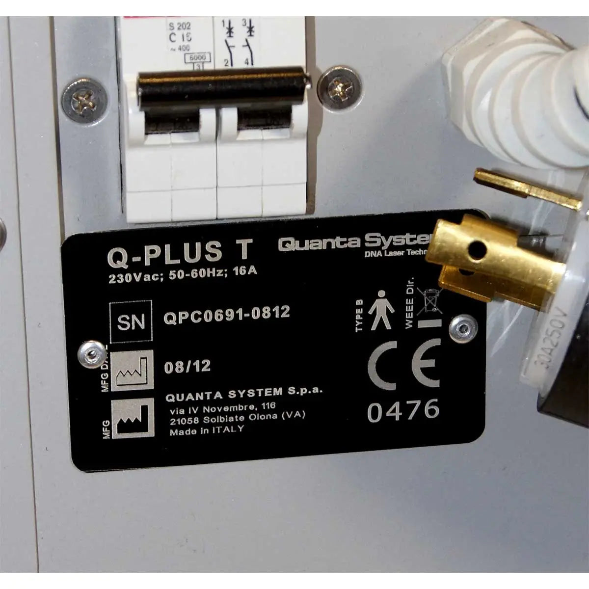 2012 Astanza Trinity Q-Plus T Quanta System YAG Ruby Laser Tattoo Hair Removal Sol International Medical