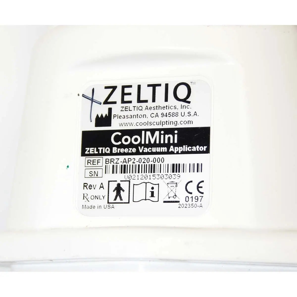 2010 Zeltiq CoolSculpting Body Contouring Fat Reduction System w/ 2 Applicators