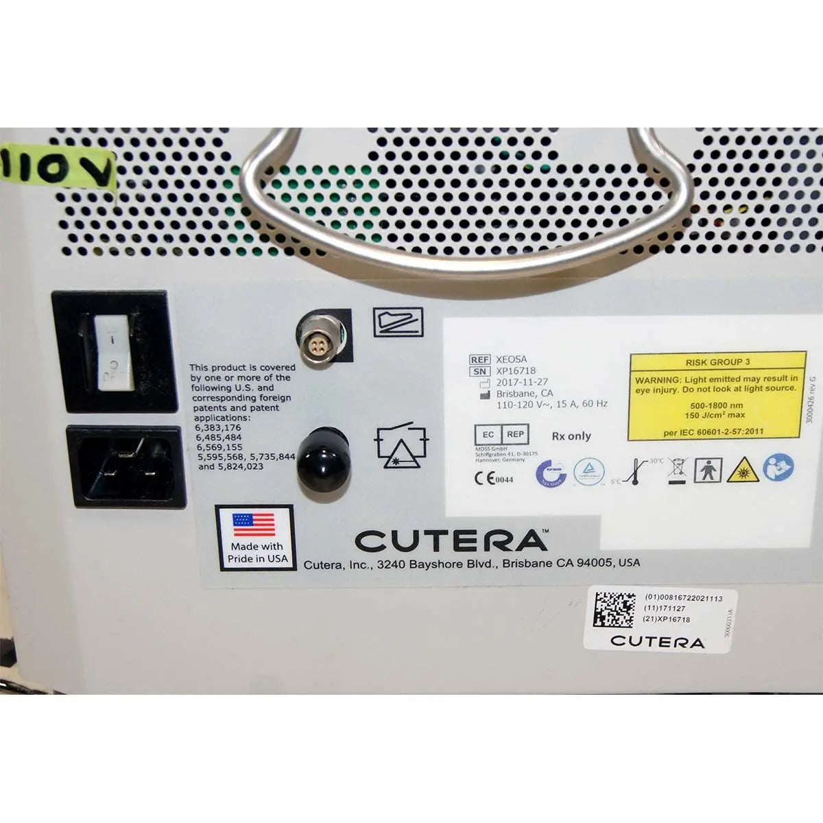 2017 Cutera Xeo SA IPL System XEOSA Stand Alone No YAG Station with LimeLight