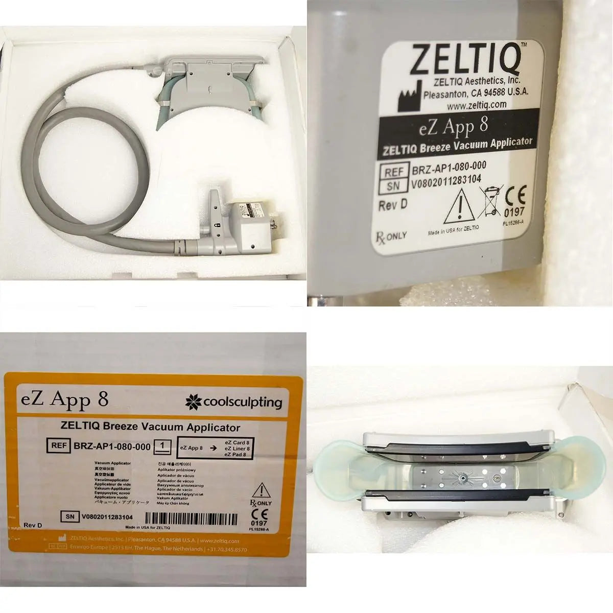 2011 Zeltiq CoolSculpting Body Contouring Fat Reduction System w/ 4 Applicators