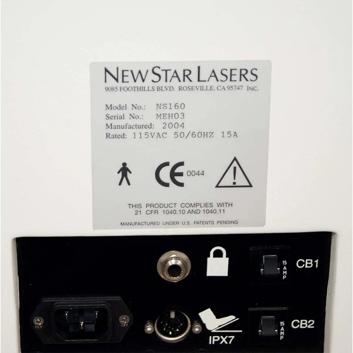 2004 NewStar Laser CoolTouch CTEV NS160 Nd:YAG 1320nm Cosmetic Leg Veins CVI