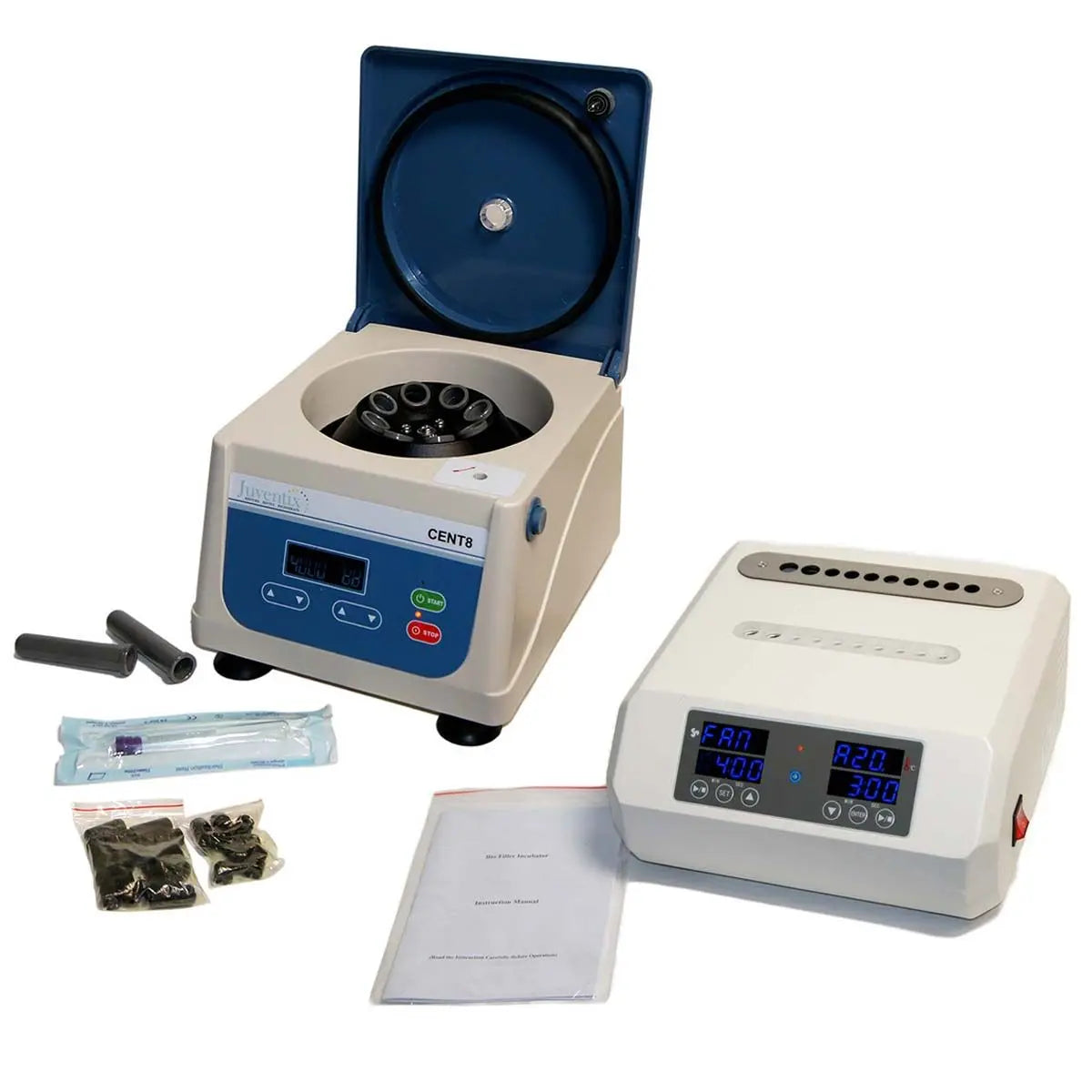 2021 Juventix Plasma Bio-Filler Incubator & VitalitySpin CENT8 Centrifuge Bundle