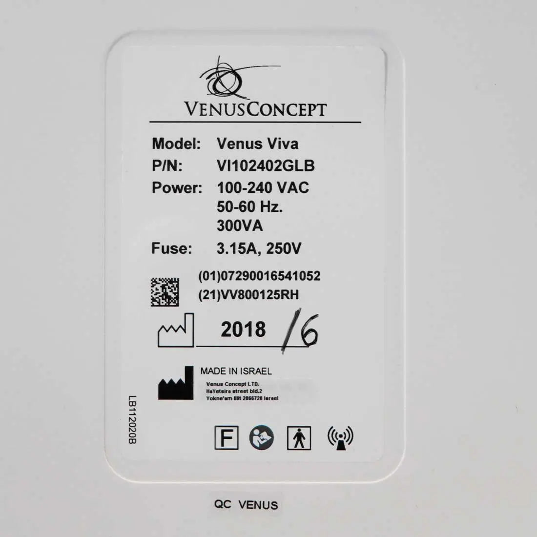 2018 Venus Concepts Viva Fractional RF Skin Resurfacing Scars VenusConcept