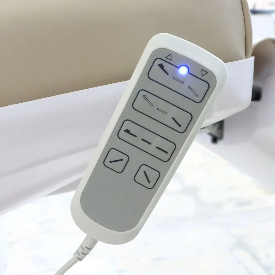 Light Beige Power Adjustable Beauty Spa Cosmetology Tattoo Medical Exam Bed NEW