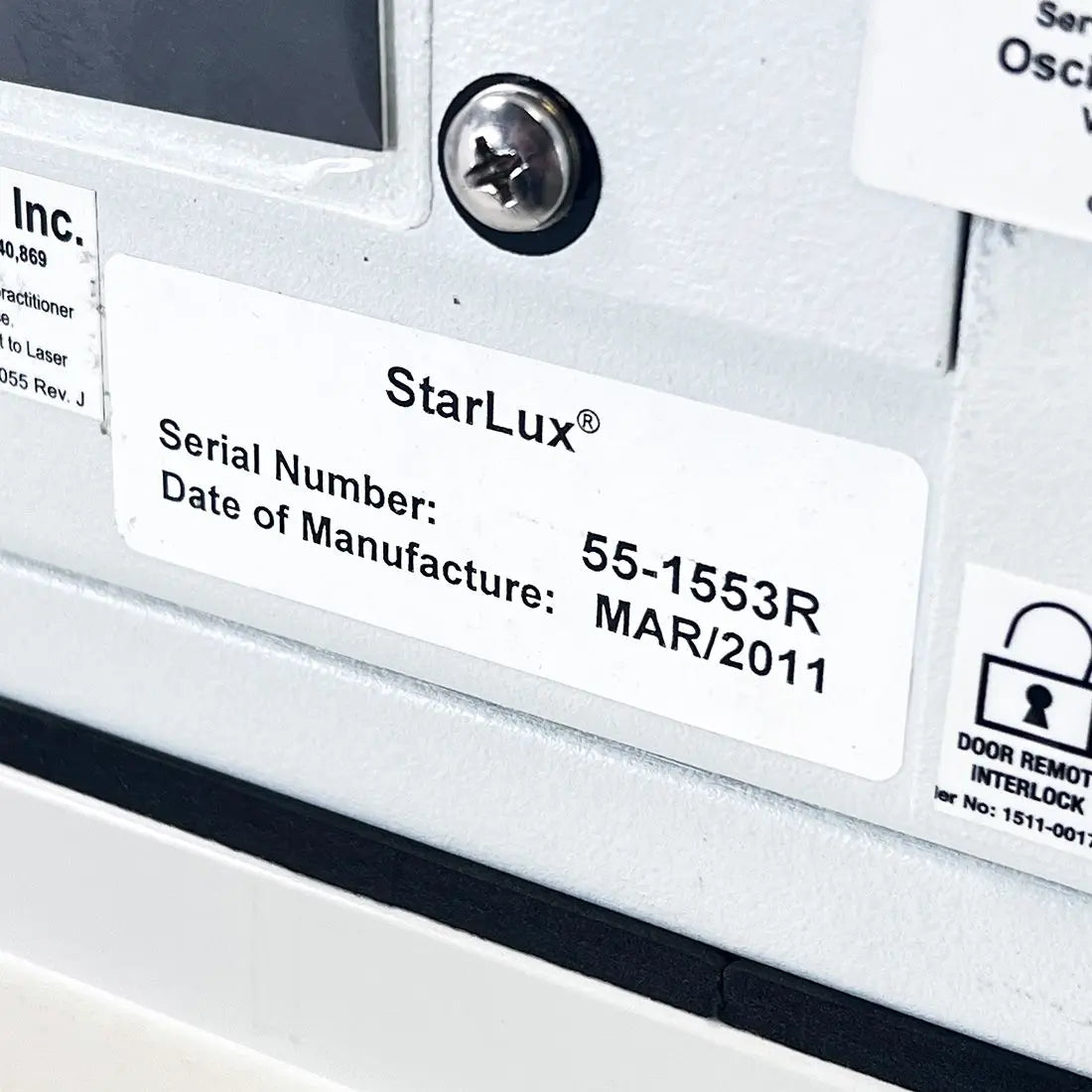 2007 Palomar StarLux 500 IPL Laser Hair Removal Skin Rejuvenation Wrinkles 4 HPs Palomar