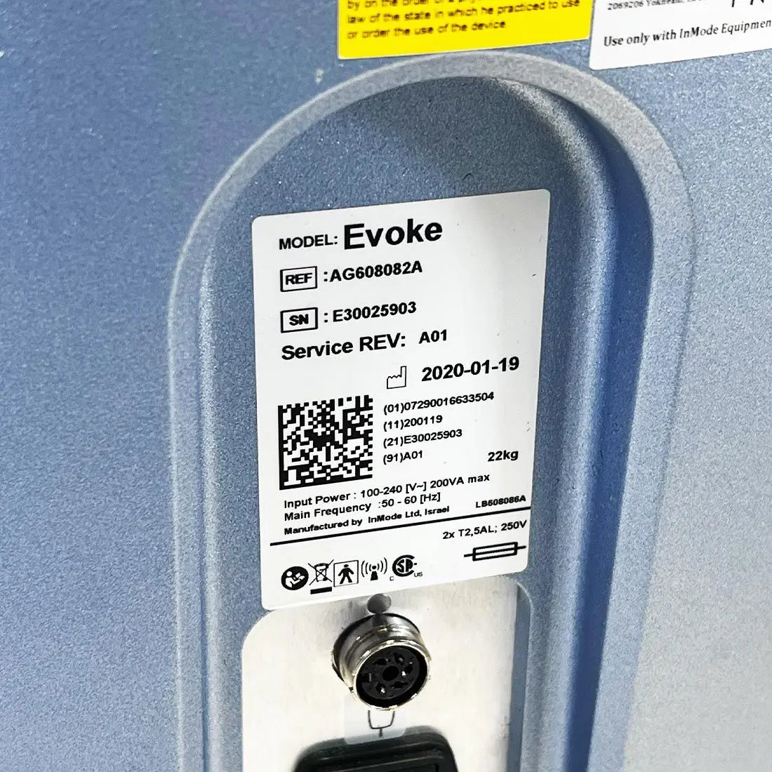 2020 InMode EVOKE Bipolar RF Non-Invasive Facial Treatment Submental Chin Neck InMode