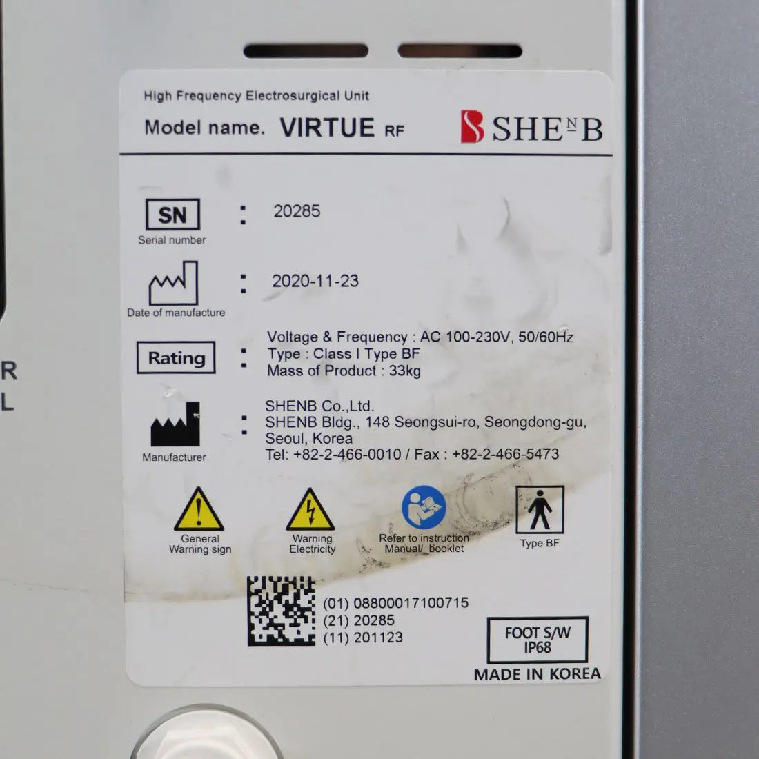 2020 Cartessa VirtueRF Microneedle System SHEnB Virtue RF Wrinkles Skin Tighten Sol International Medical