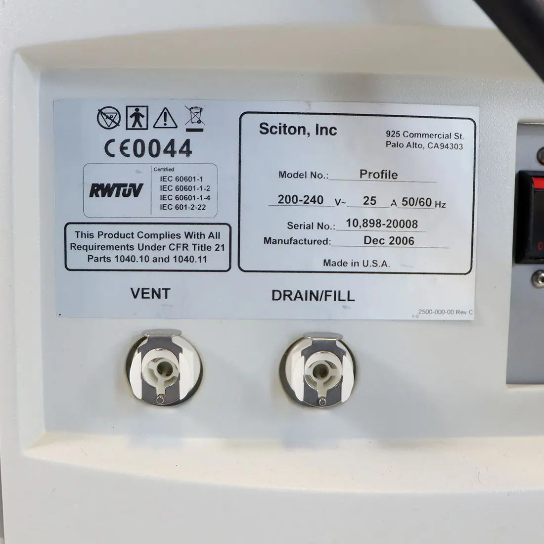 2006 Sciton Profile Erbium Nd:YAG Laser System Skin Rejuvenation Hair Removal Sol International Medical