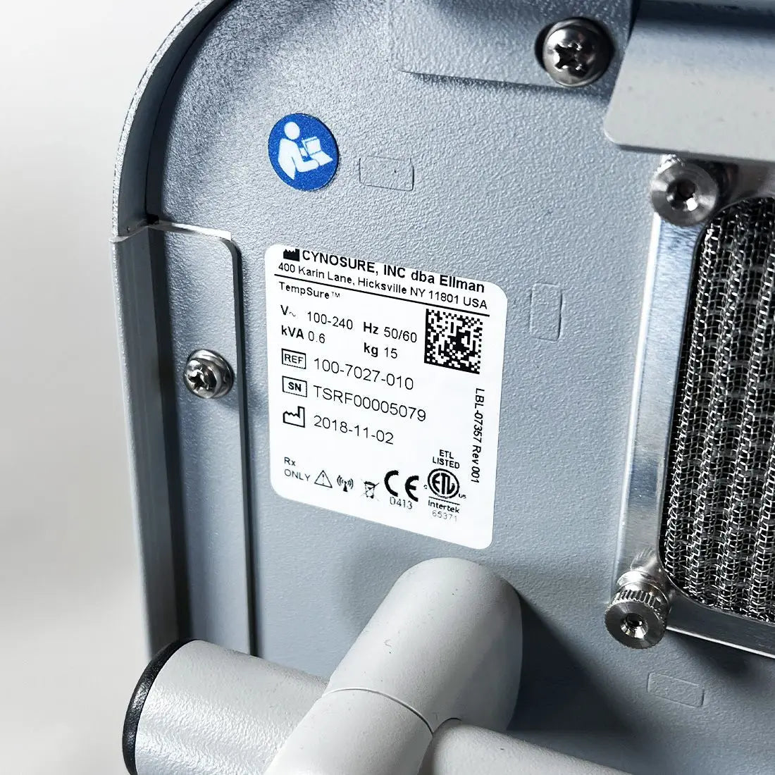 2018 Cynosure Ellman TempSure-RF 100-7027-010 Skin Tightening System Smart Port Cynosure