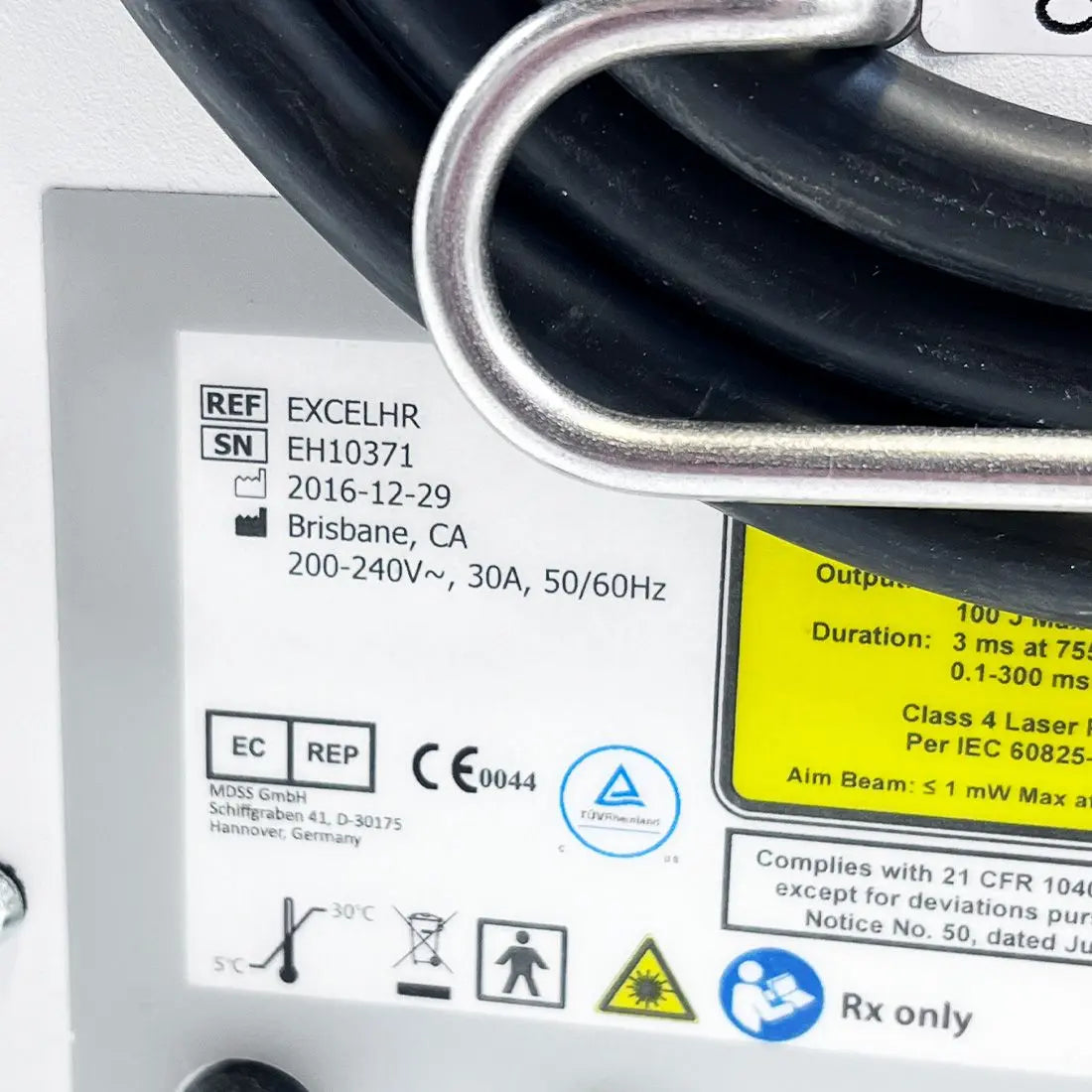 2016 Cutera ExcelHR Alexandrite Nd:YAG 755nm 1064nm Excel HR Laser System Cutera