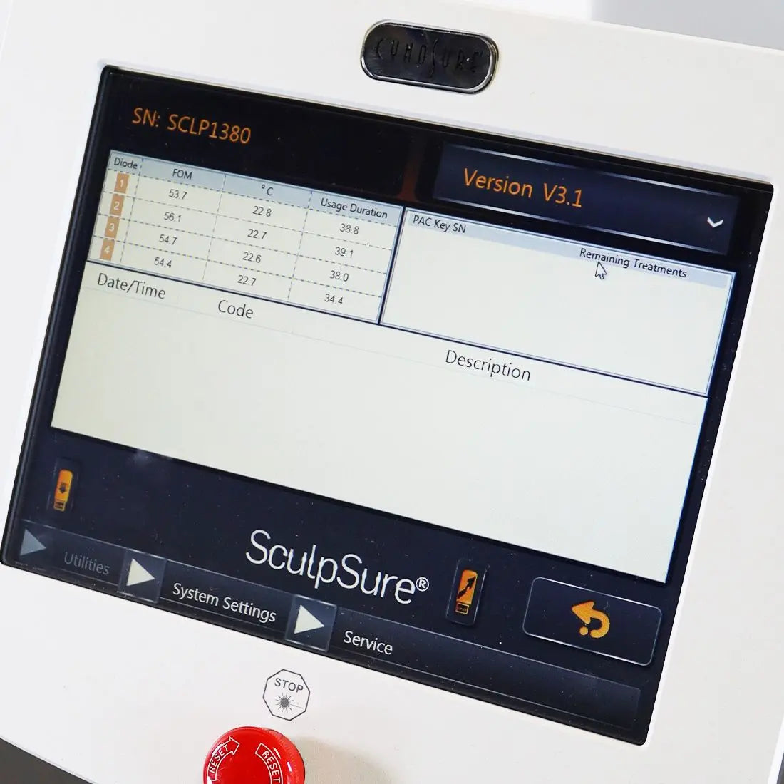 2016 Cynosure SculpSure Diode Laser Non-Invasive Body Sculpting Contour System