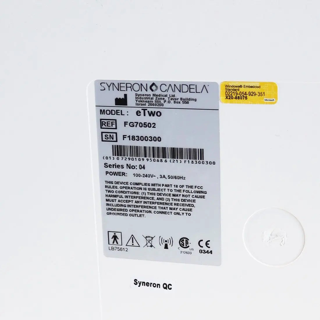 2018 Candela Syneron eTwo E2 RF Facial Rejuvenation Wrinkles Skin Tightening