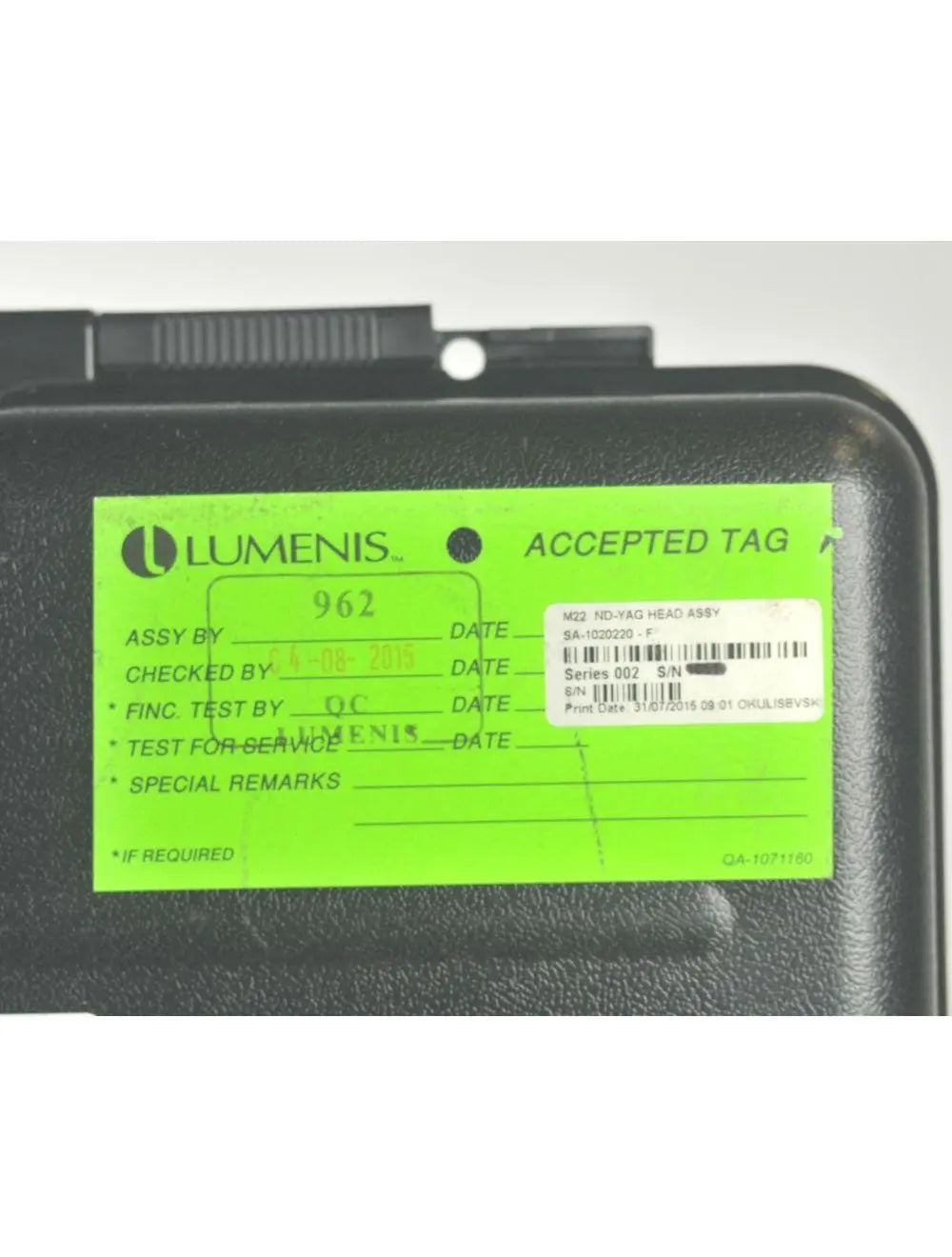 Lumenis M22 MultiSpot 1064nm Nd YAG Laser Handpiece Hair Removal Wrinkles Lesion