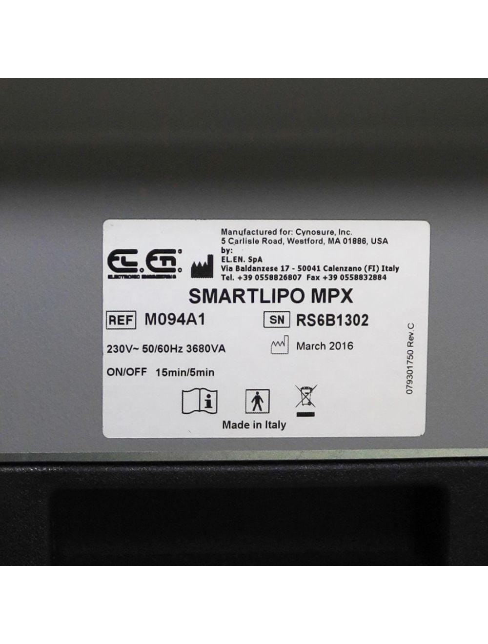 Never Used 2016 Cynosure SmartLipo MPX Body Sculpt Laser System NON-RFID