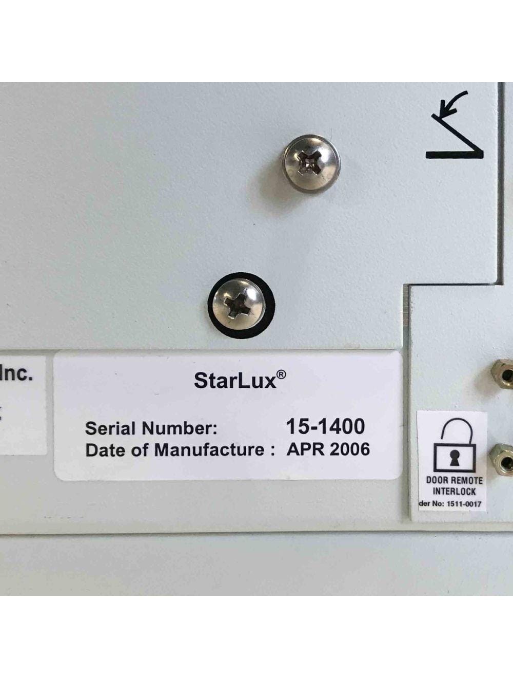 NEW 2006 Cynosure Palomar - StarLux 300 System SER: 15-1400