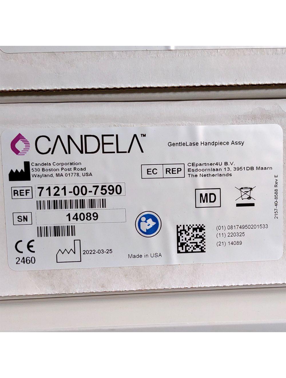Candela GentleLase Plus Handpiece Assembly No Fiber Factory NEW 7121-00-7590 (14089sn)