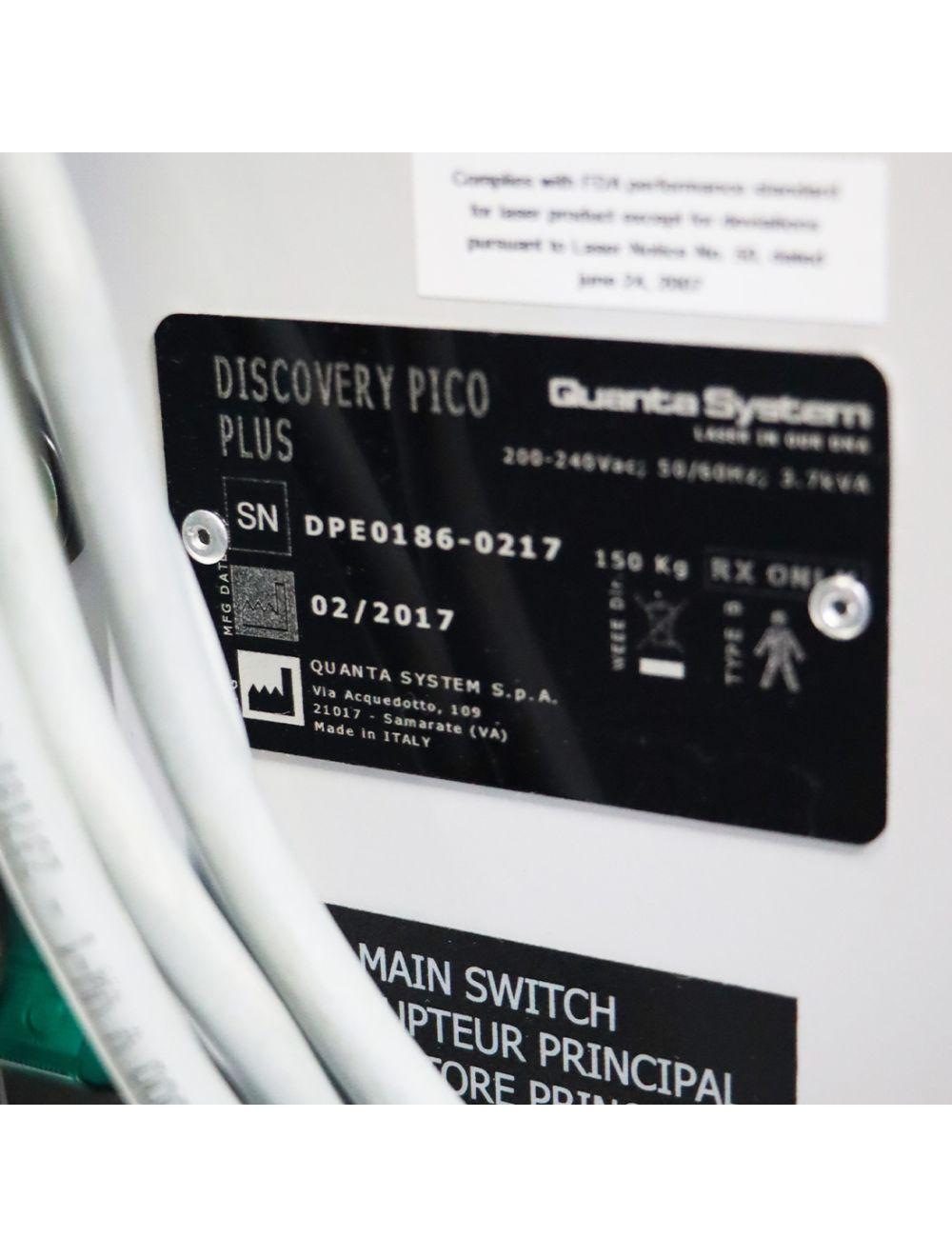 2017 Quanta System Discovery Pico Plus Picosecond Nd: YAG Laser System