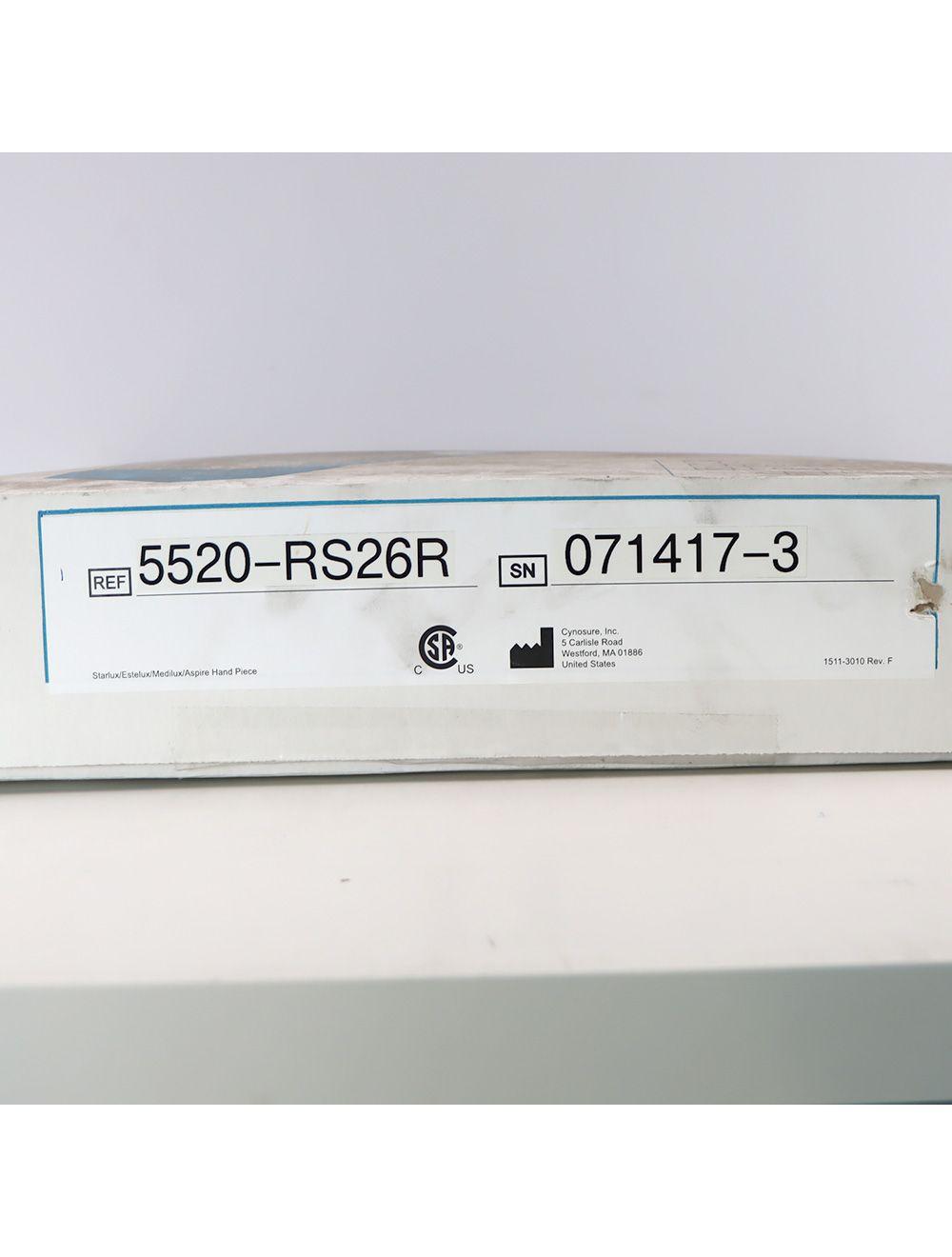 Palomar StarLux LuxRs 500 Handpiece Cynosure Factory Refurbished 071417-3 (0 Shots)