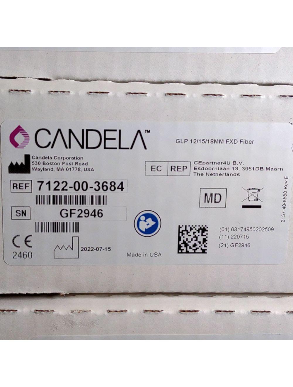 Candela GentleLase Plus Fiber Assembly 12/15/18mm Factory NEW 7122-00-3684 (GF2946)