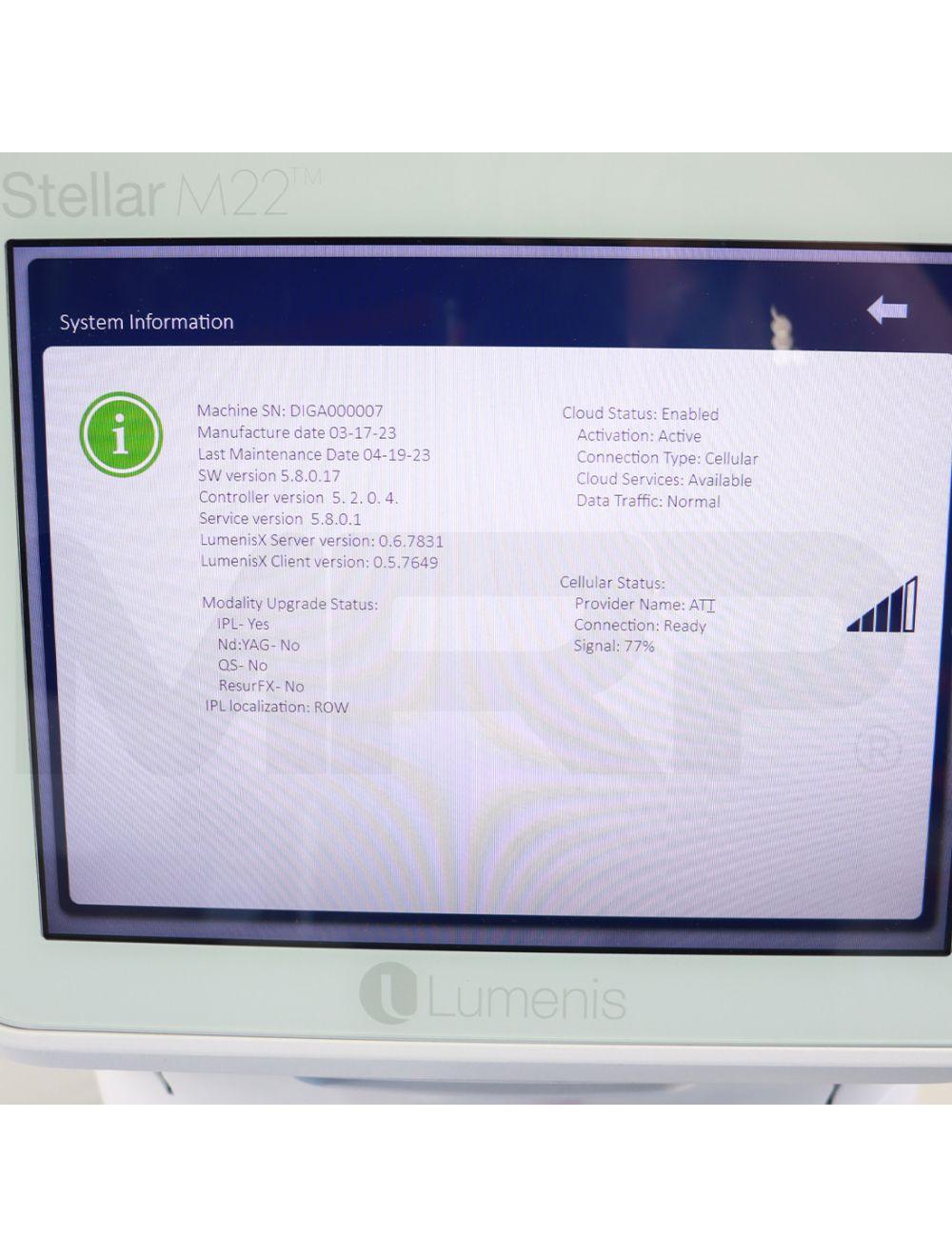 2023 Lumenis OptiLight Non-Invasive Pulse Technology Dry Eye Relief System