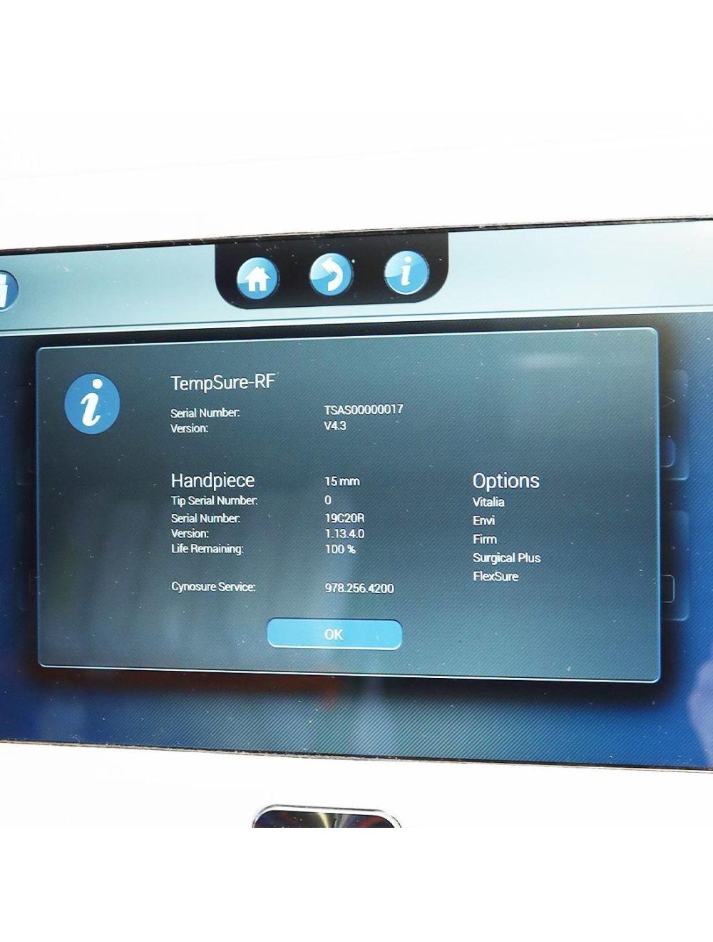 Cynosure Ellman Tempsure 15mm Handpiece - 100% Life Remaining