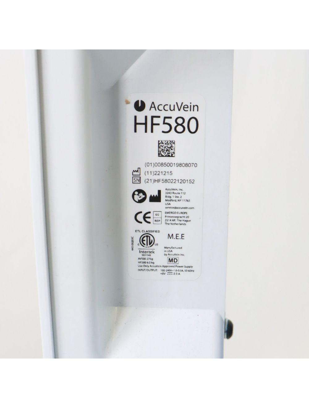 AccuVein Vein Finder HF580 Illuminator Mobile Stand AV500 Handpiece Accu Vein