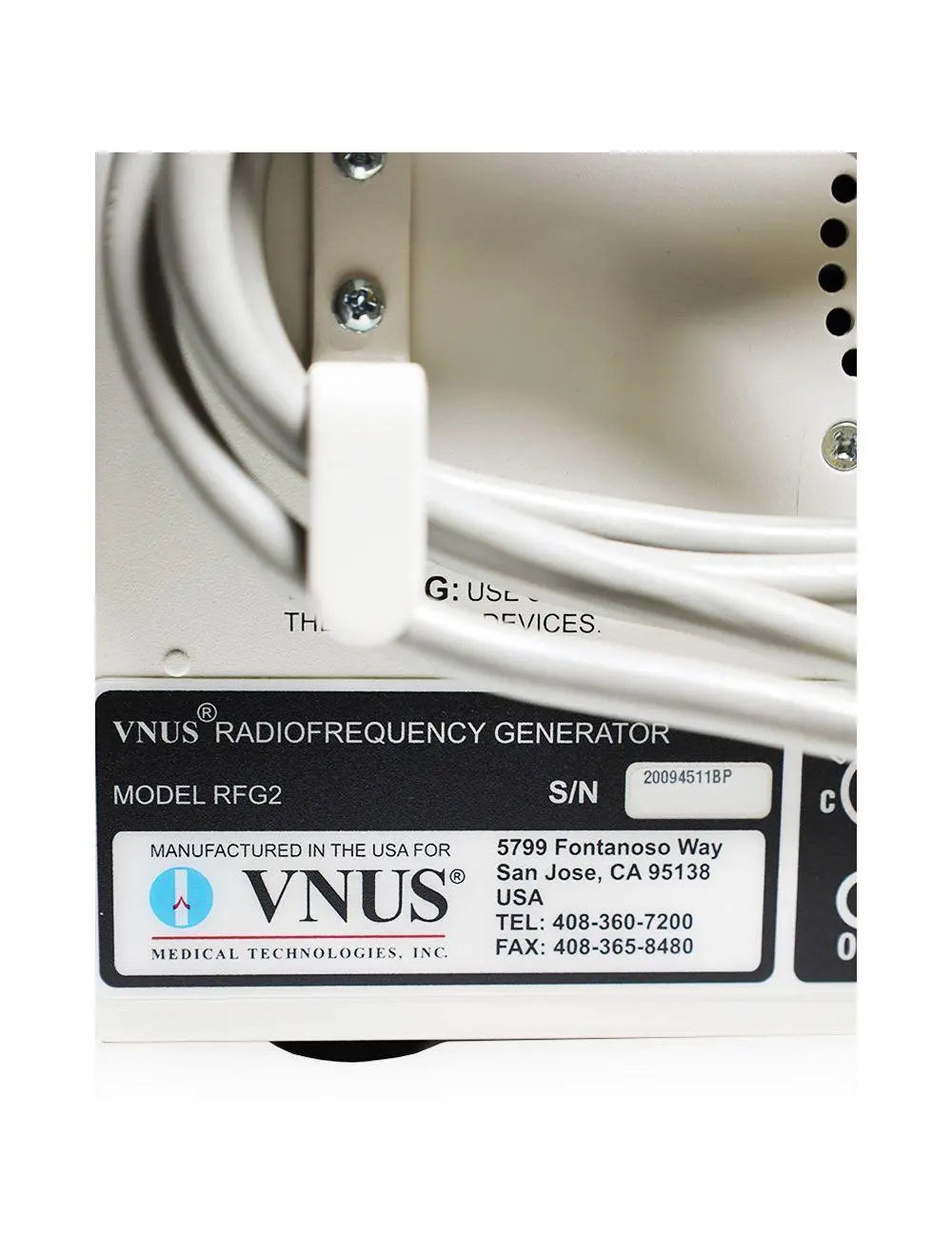 VNUS Medtronic RFG2 Covidien Vessel Tissue Coagulation Radio Frequency Generator