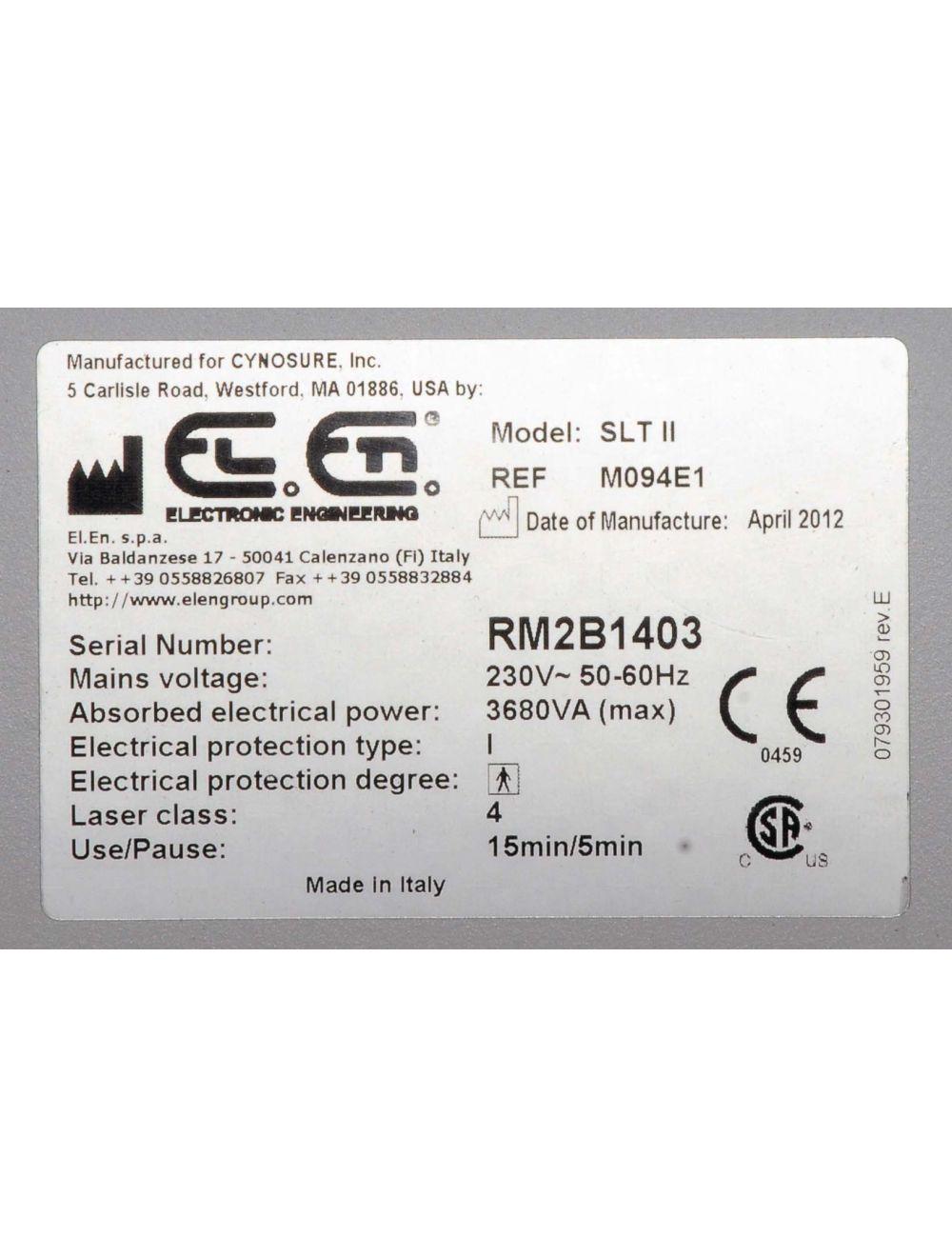 2012 Cynosure Smartlipo SLT II with Cellulaze System 1440nm ONLY Laser