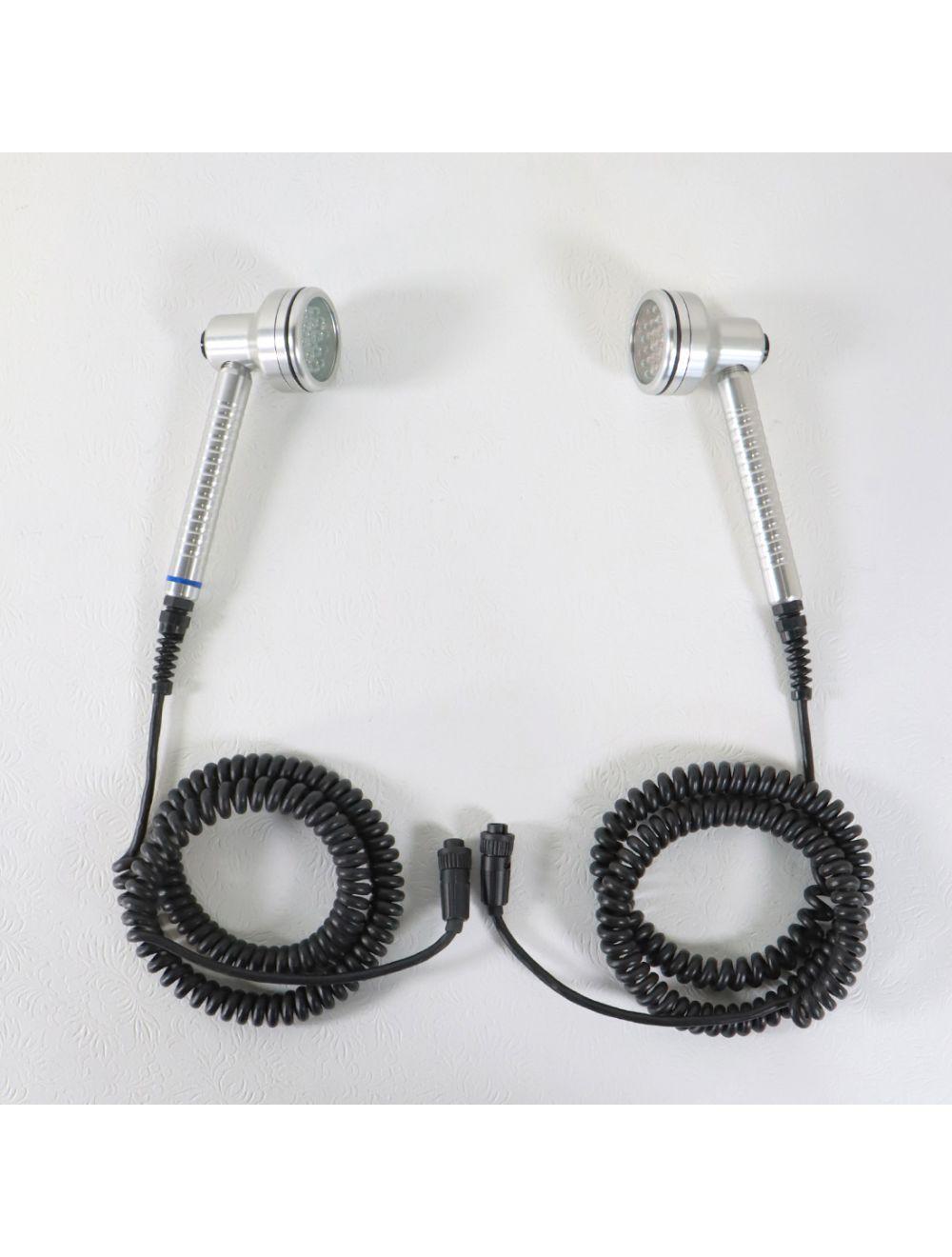 Edge Systems Hydrafacial Red Blue LED Dermanbrasion Skin Therapy Handpieces