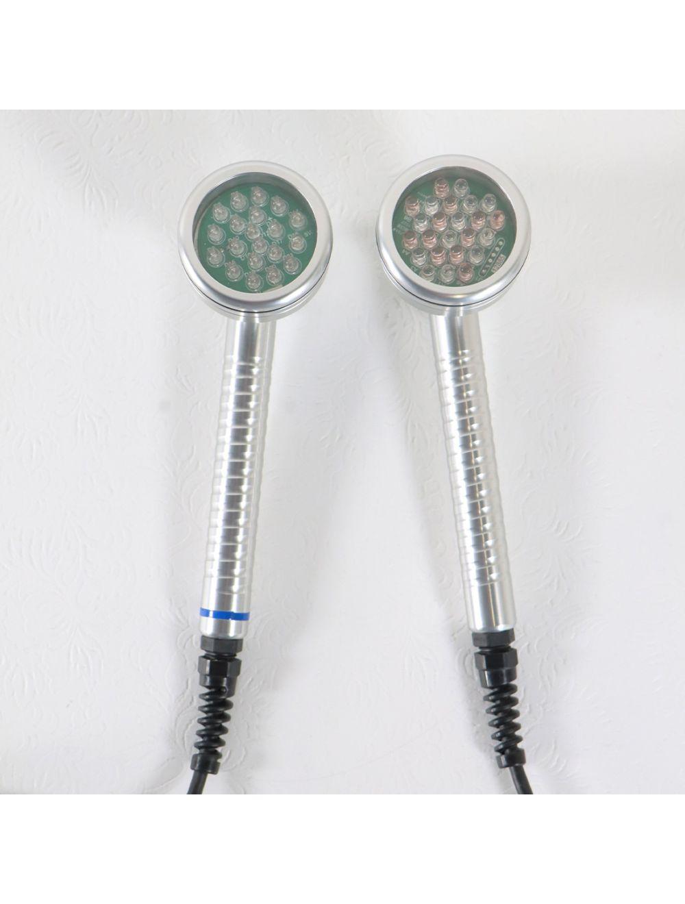 Edge Systems Hydrafacial Red Blue LED Dermanbrasion Skin Therapy Handpieces