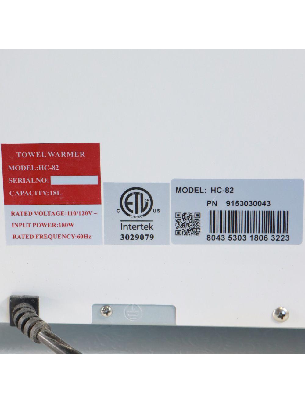 Paragon HC-78 Small Capacity Hot Towel Cabinet Warmer 9153030043