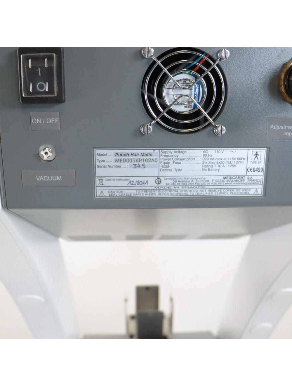 2011 NeoGraft Medicamat Automated Hair Restoration Punch Hair Matic Workstation