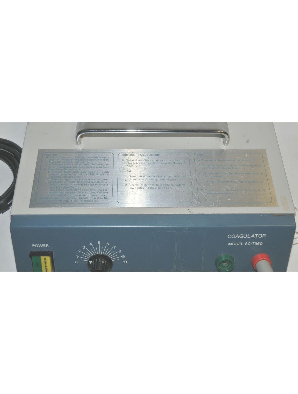 Cameron Miller Coagulator Model 80-7960 Surgical Electrosurgical Generator Parts