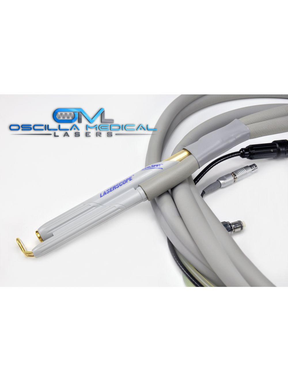 Laserscope Lyra i Aura Versastat CoolSpot HandPiece 1-5mm Fiber 532nm 1064nm AMS