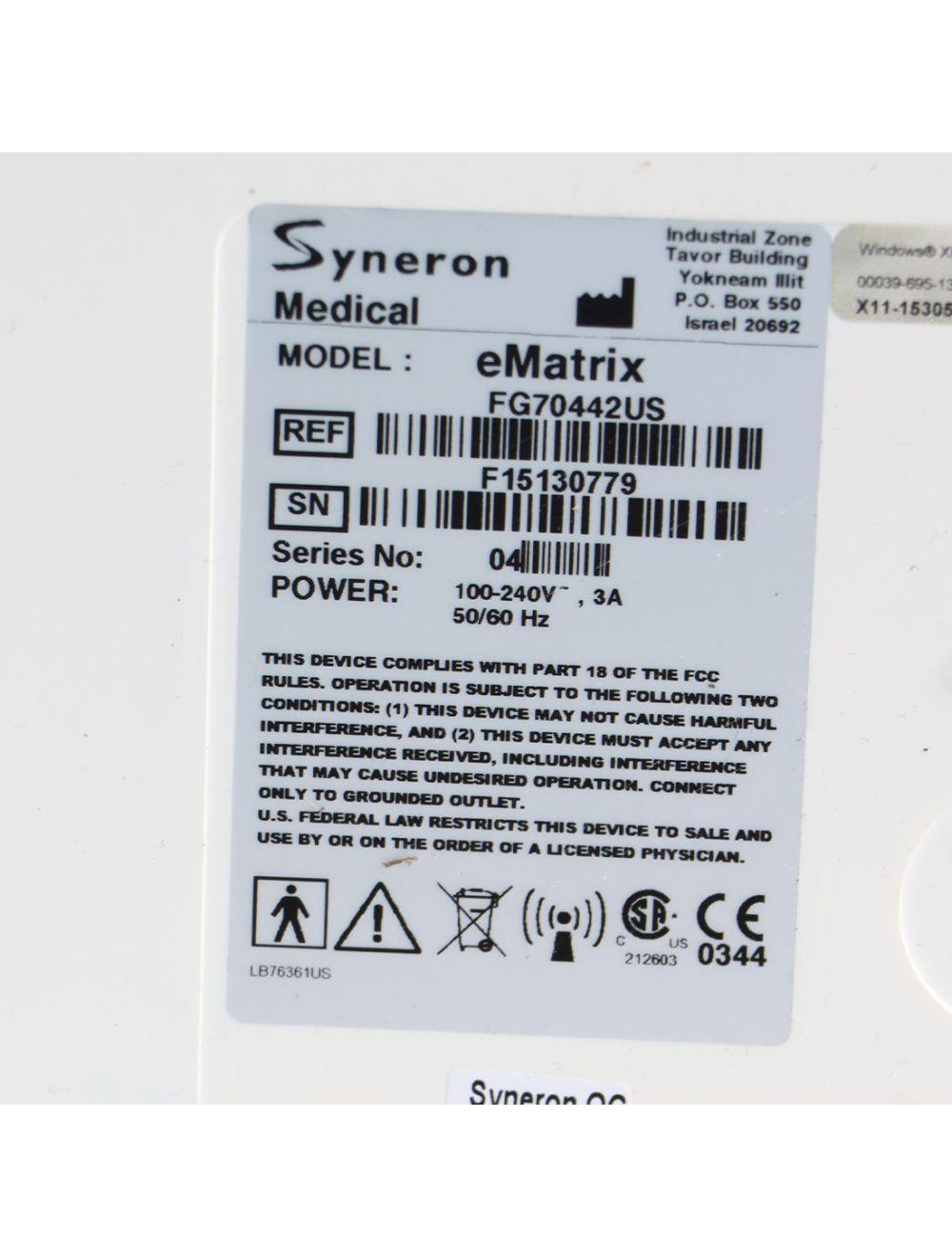 Syneron eMatrix RF Fractional Wrinkle Skin Resurfacing System Sublative HP