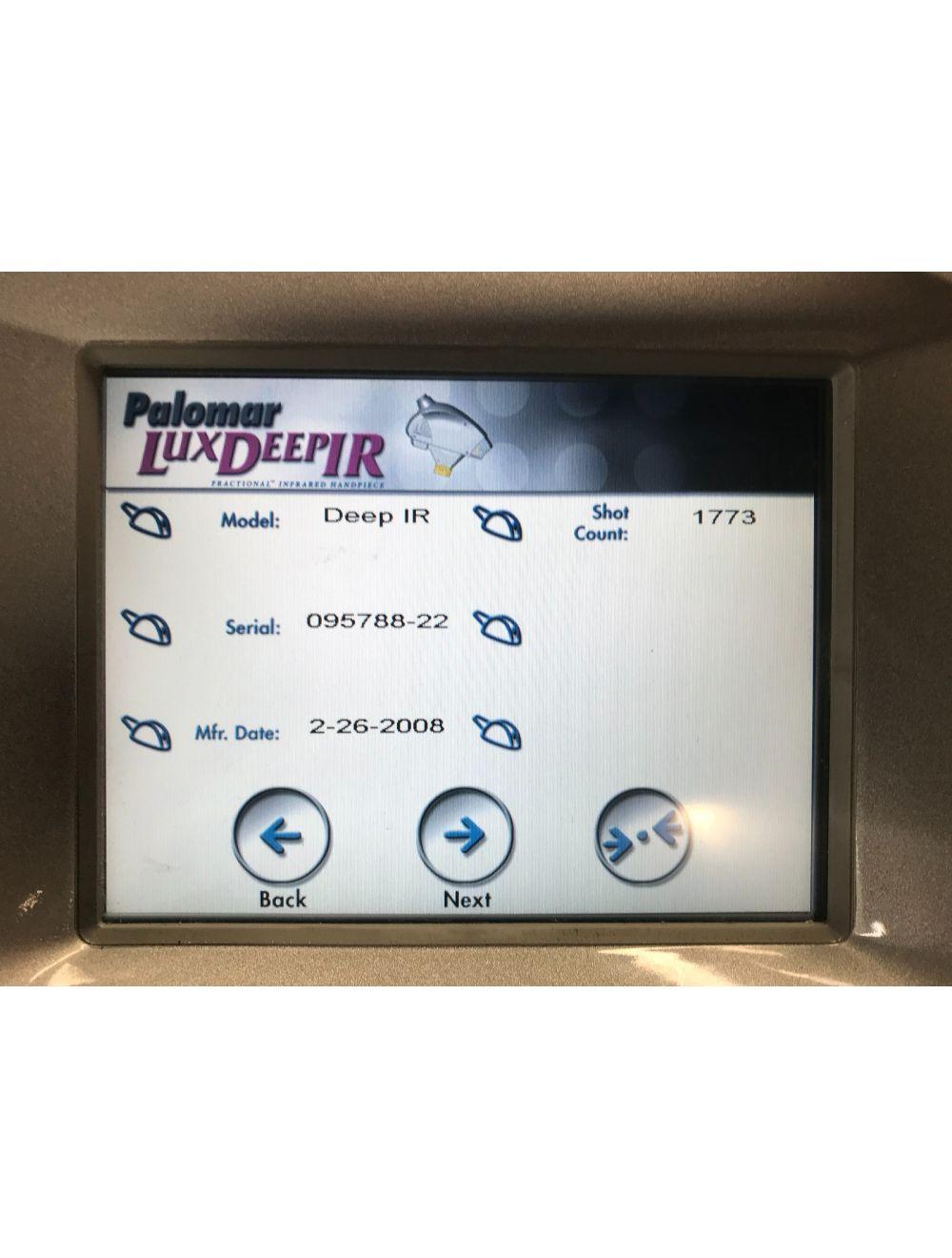 2007 Palomar Starlux 500 Lux Deep IR Fractional Infrared Handpiece 2K LOW Shots