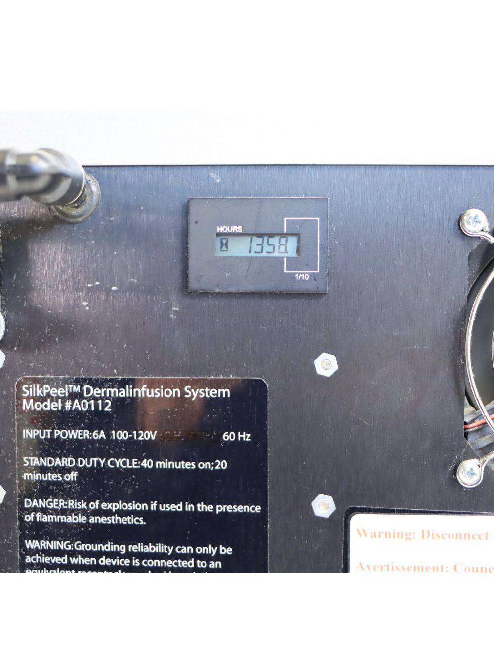 Envy Medical SilkPeel Dermalinfusion Skin Resurfacing Treatment System 1,358.1 Hours