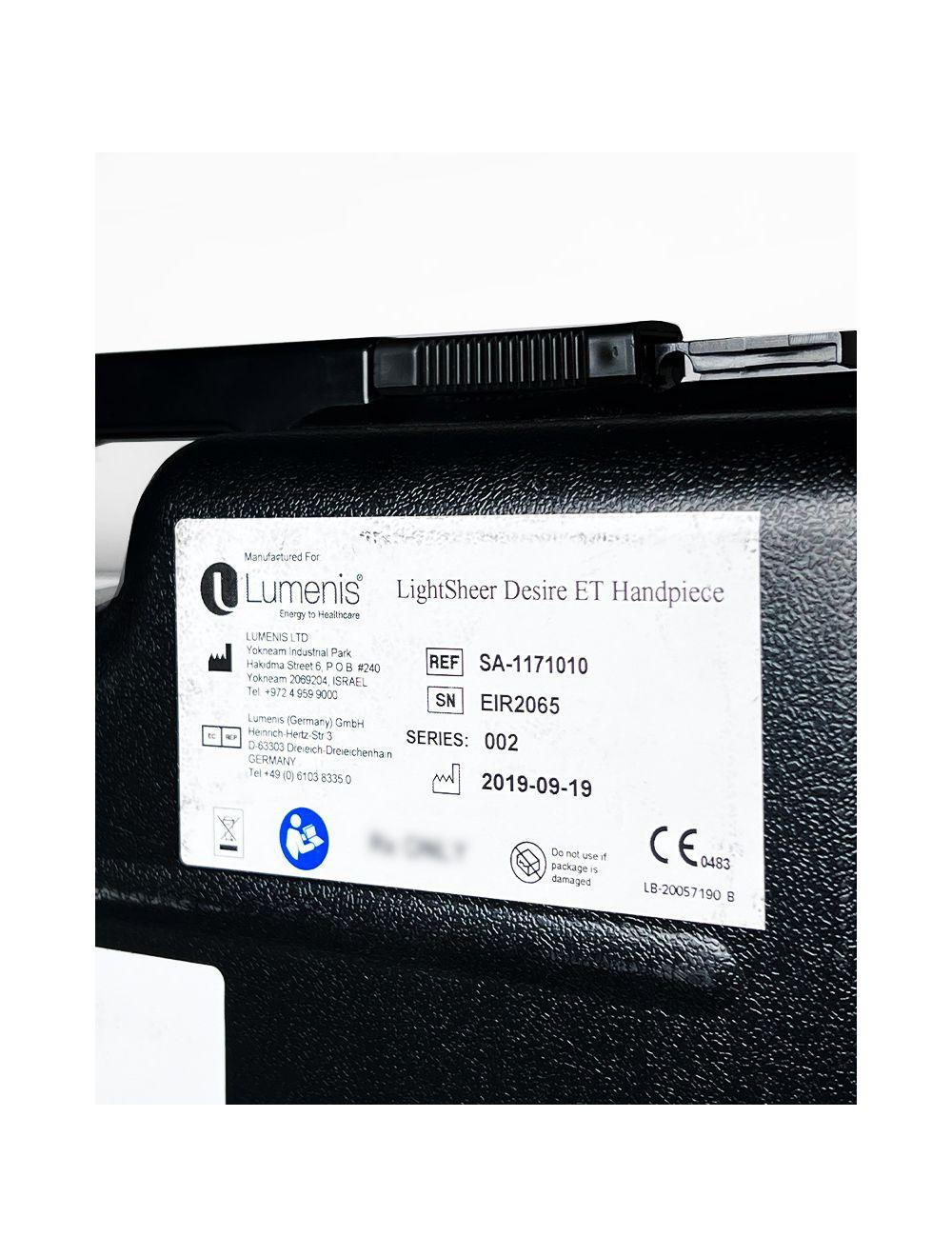 2019 Lumenis LightSheer Desire ET 805nm Chill Tip Handpiece (Quattro + Desire USB HASP INCLUDED)