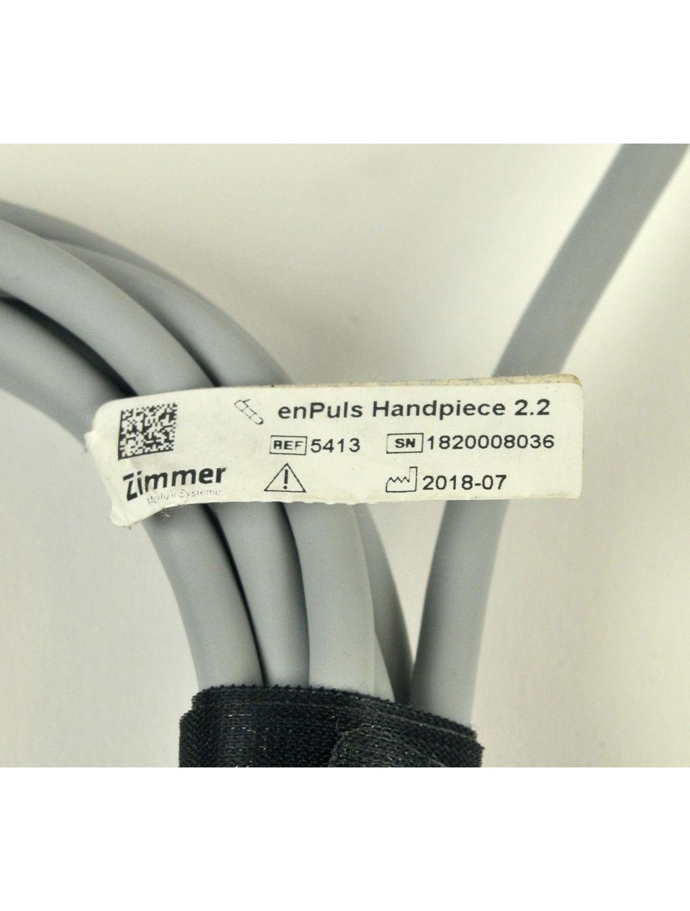 Zimmer ZWave Enpuls Handpiece 2.2 Radial Shockwave Therapy REF 5413 Hand Piece