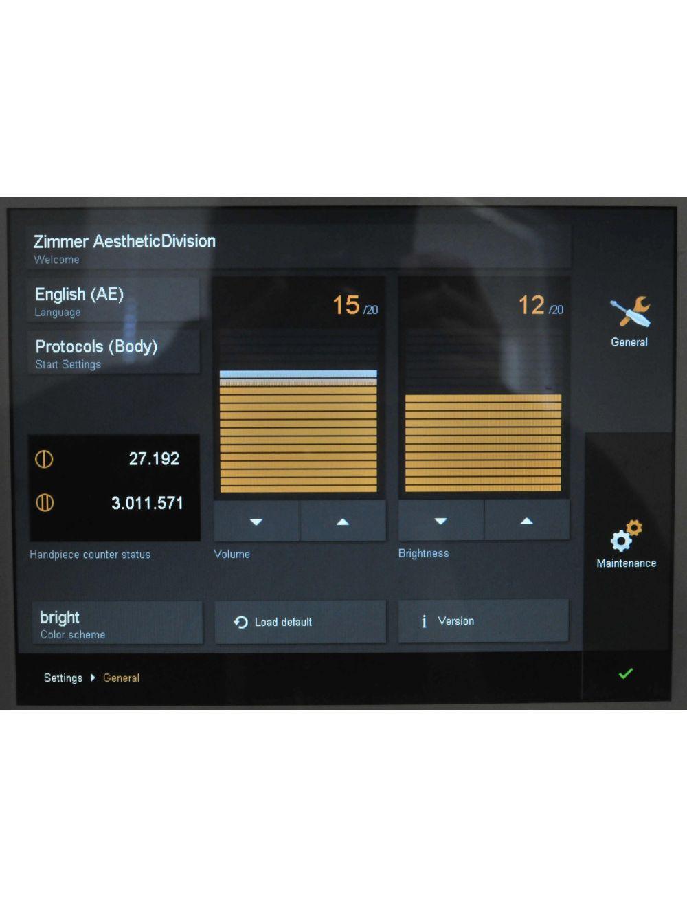 Zimmer ZWave Enpuls Handpiece 2.2 Radial Shockwave Therapy REF 5413 Hand Piece