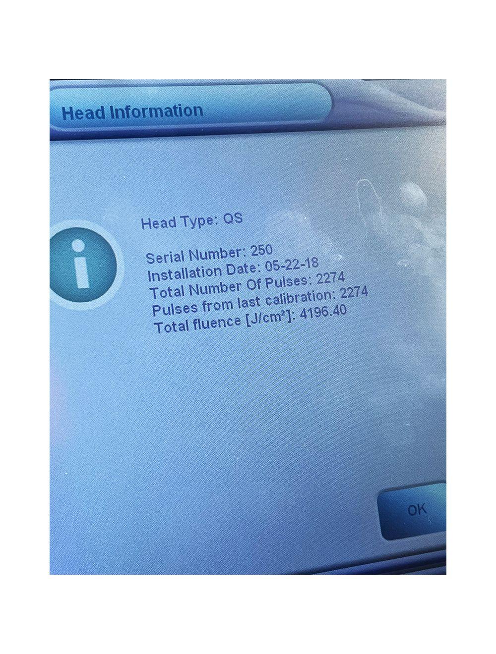 2016 Lumenis M22 Q-Switched Nd:YAG 1064 Laser Tattoo Removal Handpiece SA-1020221